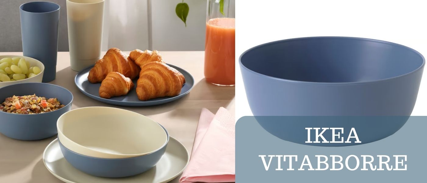 کاسه ایکیا مدل IKEA VITABBORRE